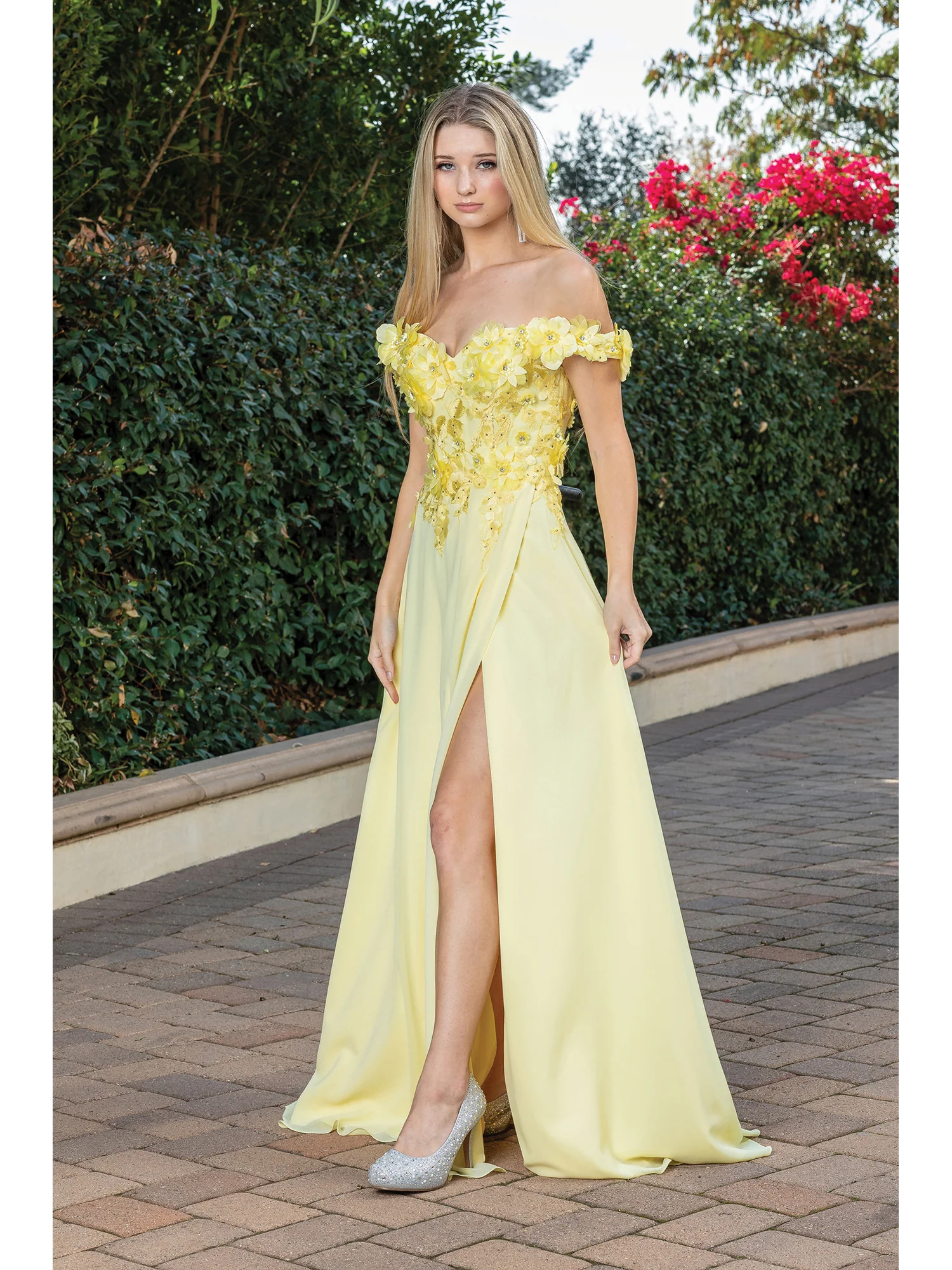Long Corset-Back Prom Dress with Beaded Bodice - Image 7