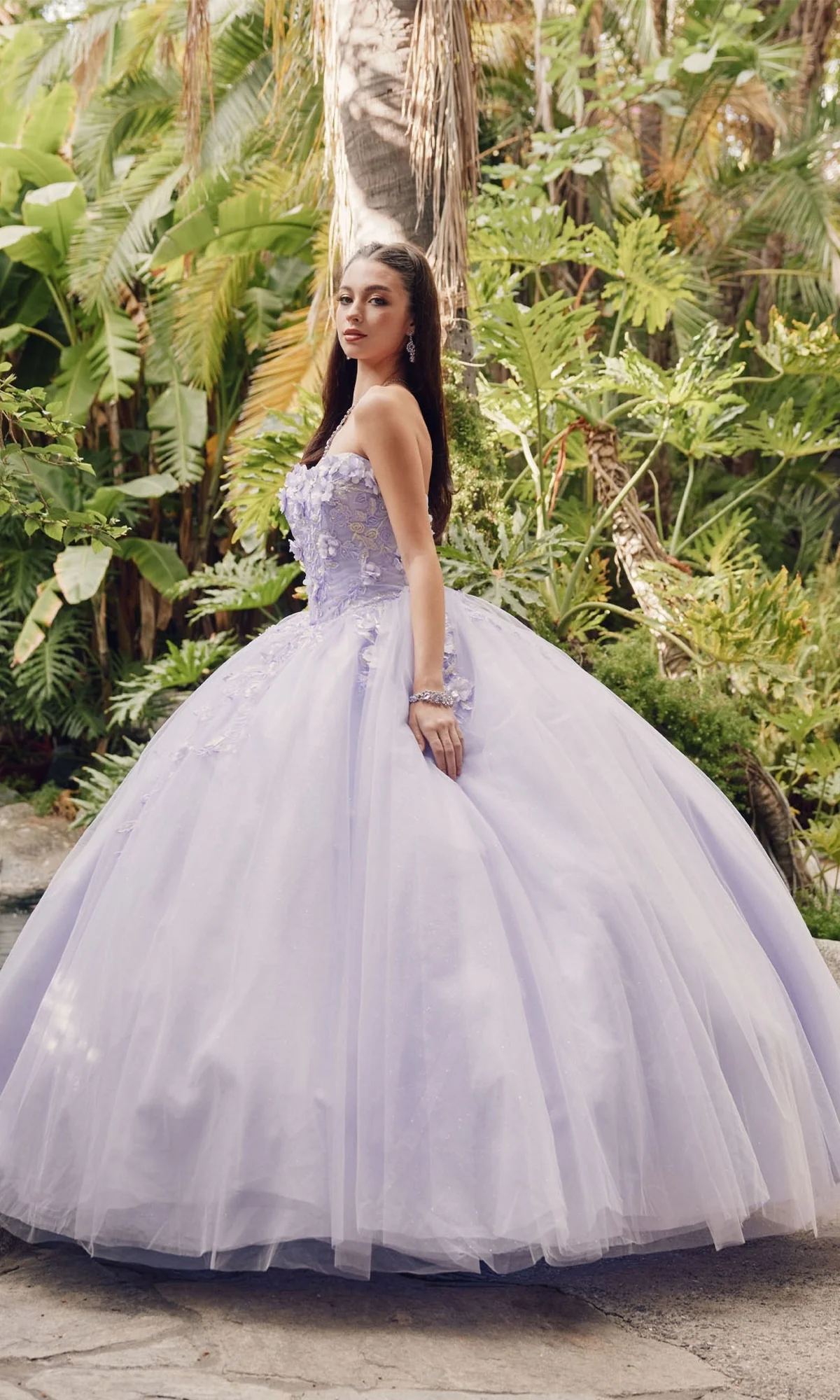 Juliet 1435 Strapless Ball Gown Quinceañera Dress - Image 10