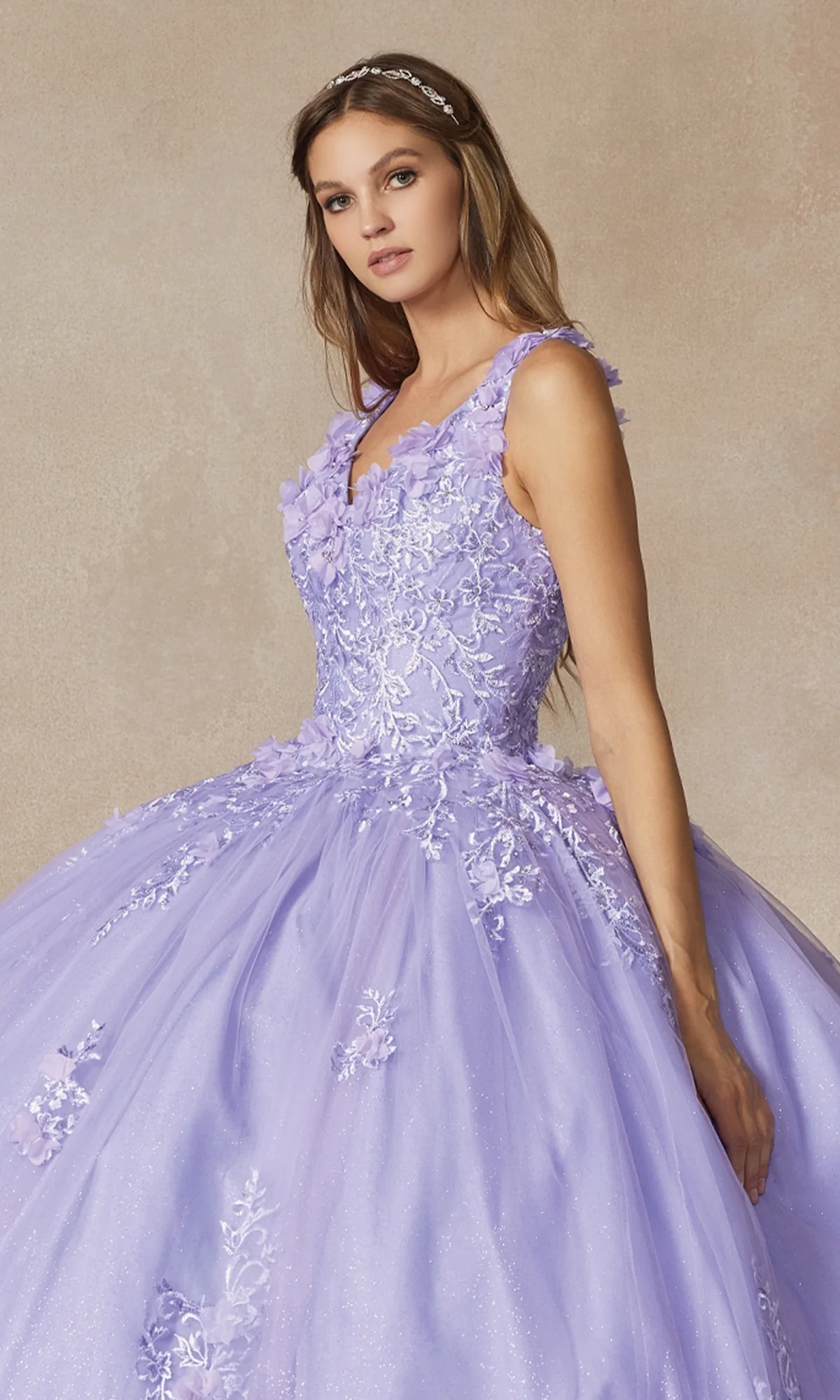 Juliet 1437 Lilac Purple Quinceañera Dress - Image 4
