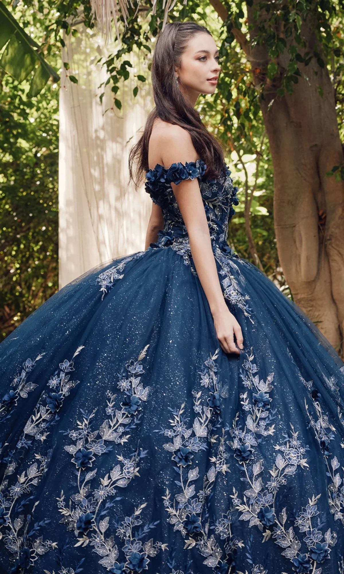 Juliet 1447 Off-the-Shoulder Quinceañera Dress - Image 15