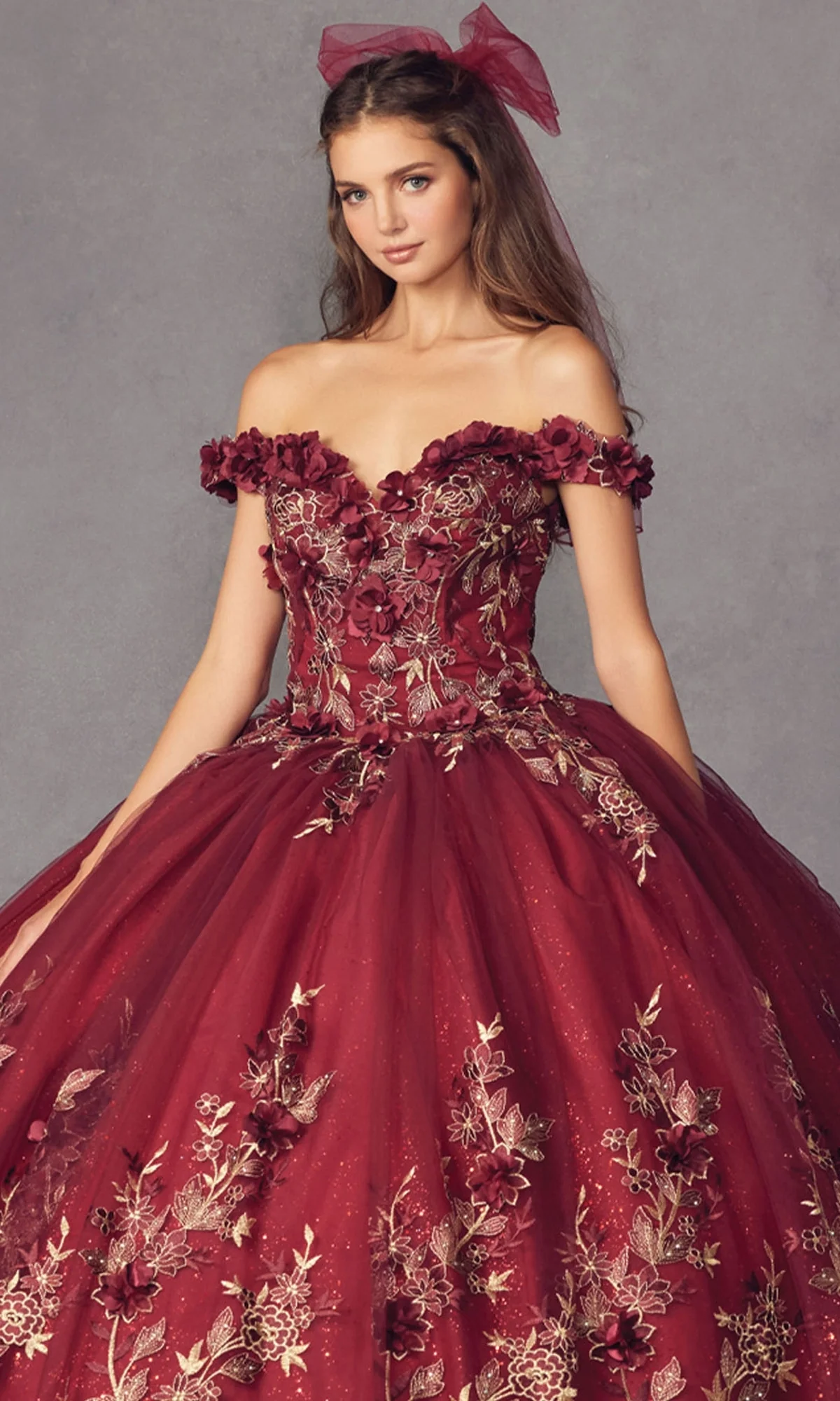 Juliet 1447 Off-the-Shoulder Quinceañera Dress - Image 7